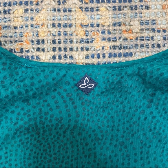 NWOT PrAna Racerback Double Lined Tank Top Teal Blue Size XS Active Running Gym - Picture 4 of 8
